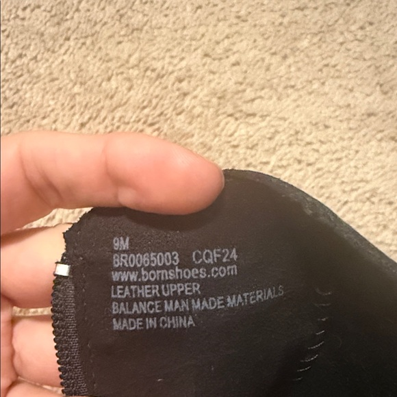 Born Black Ankle Boots - Picture 3 of 5